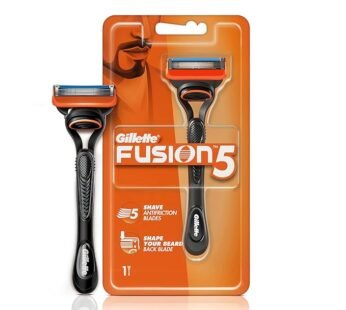 Gillette Fusion Manual Razor for Men with styling back blade for Perfect Shave and Perfect Beard Shape