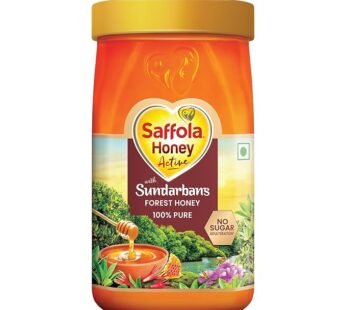 Saffola Honey Active, Made with Sundarban Forest Honey, 100% Pure Honey, No sugar adulteration, 1Kg