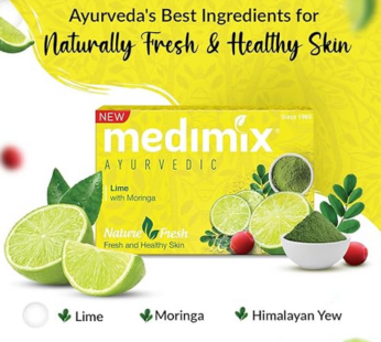 Medimix Ayurvedic Lime with Moringa Bathing Bar Soap